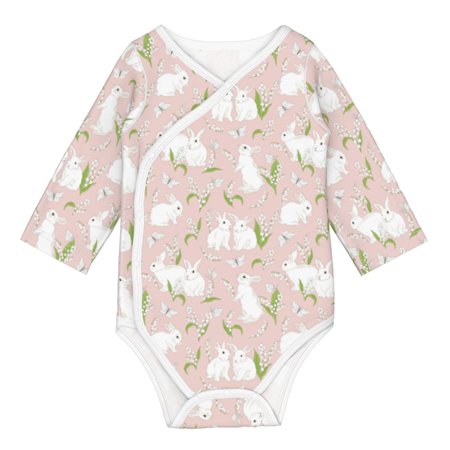 

Matuu Cute Rabbit for Baby Long-Sleeve Bodysuit Soft Cotton Comfortable and Breathable Perfect for Newborns and Infants