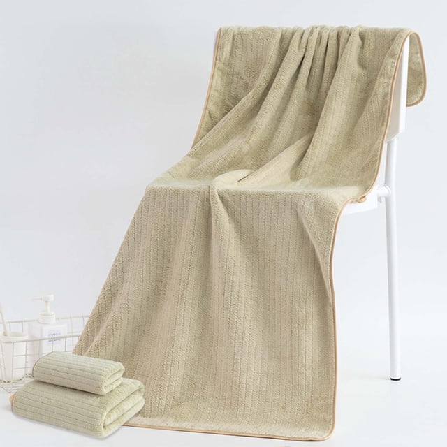 Ganfancp Coral Terciopelo Absorbente Toallas de Baño para Adultos Toalla de Cara Juego de Toallas de Baño Suave Cómodo Juego de Toallas de Baño Altamente Absorbente Suave Juego de Toallas de Baño Liq