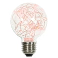 thumbnail image 1 of Vickerman XLEDG93 25Lt Ampoule Féerique Rouge Scintillante G95 Base en Laiton E26 - 95 mm, 1 of 2