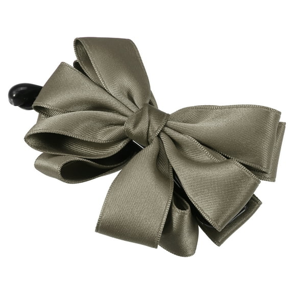 1 Pc Lace Hair Claws Lace Bow Hair Clips Large Khaki Bowknot Hair Clips Hair Accessories for Girls Women