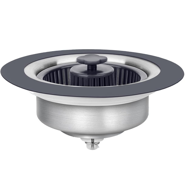 Tapón de colador de drenaje de fregadero de cocina tres en uno mejorado, tapón de fregadero de cocina de acero inoxidable 304, filtro de cesta de colador de fregadero de cocina antiobstrucción