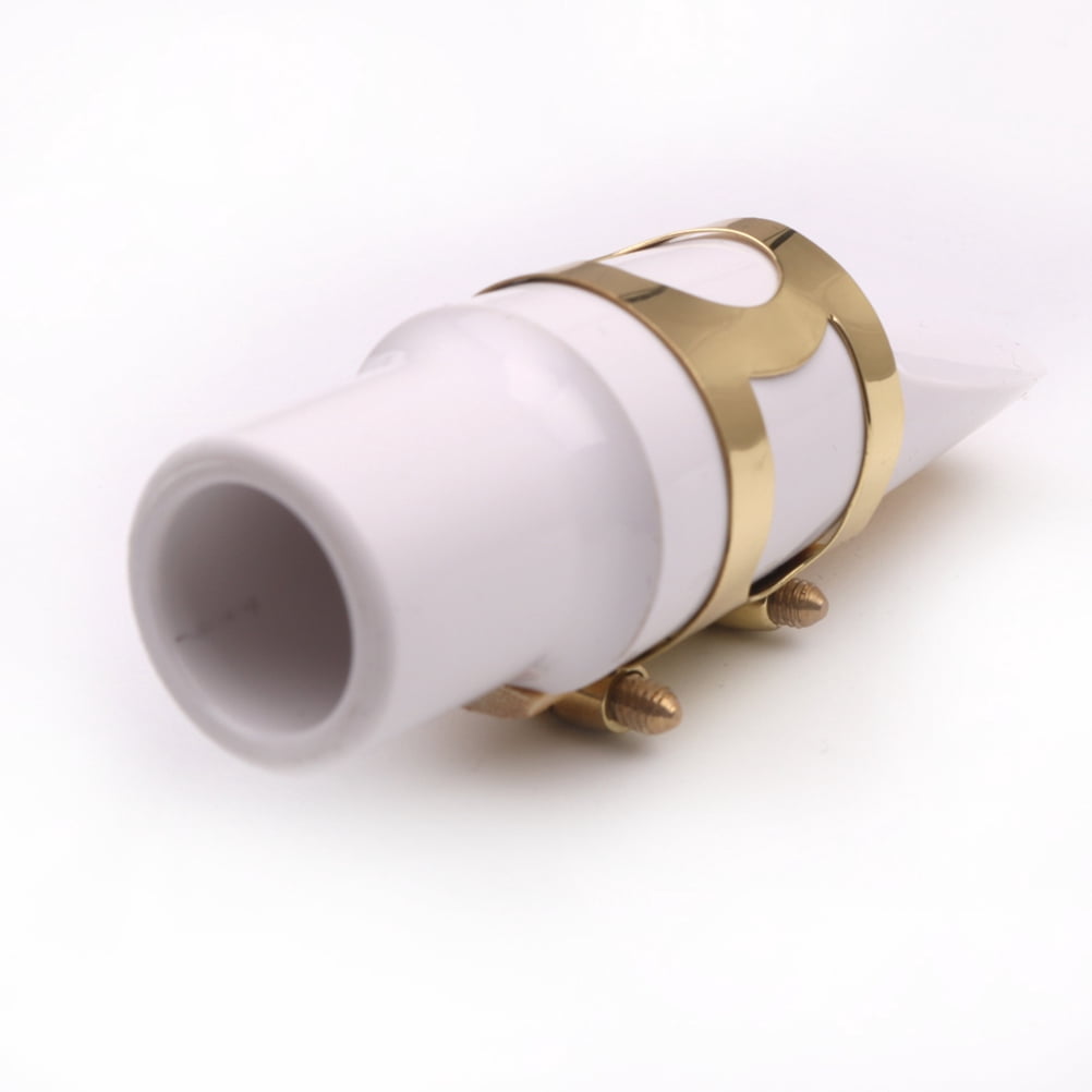 OFFIGAM Little Saxophone 8 Hole Pocket Saxophone White Portable Woodwind Instrument