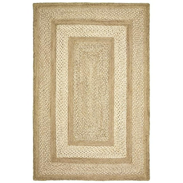 LR Resources CLASS81207GRY5079 5 ft. x 7 ft. 9 in. Classic Jute Rectangle Area Rug, Gray