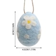 thumbnail image 4 of Creatine Easter Egg Hanging Handmade DIY Wreath Colorful Speckled For Home Party Festive Seasonal, 4 of 6