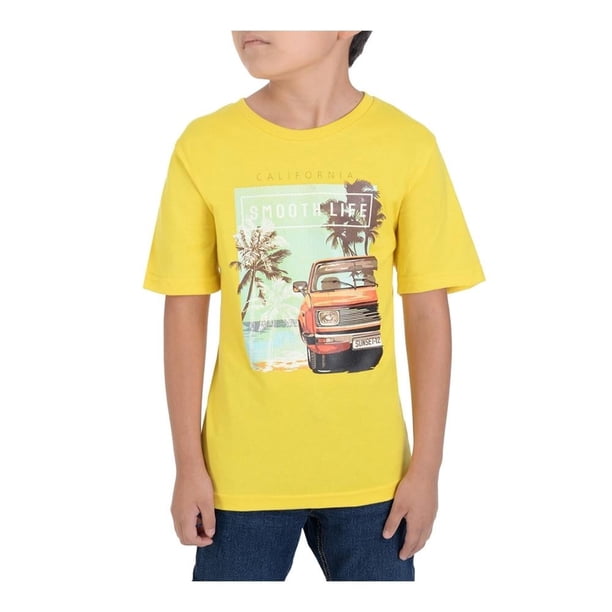 Playera Casual Yale Amarillo Para Niño Talla 8