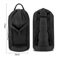 thumbnail image 4 of Bolsa de Lavandería con Correas para los Hombros y Bolsillo de , Mochila para la Colada, Cesto de Lavandería Portátil Grande para Lavandería Universitaria, 4 of 5