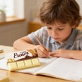thumbnail image 1 of Plastic Eraser, Resilient Classroom Stationery With Ribbed Surface, for Office Writing, Beige, 1 of 6