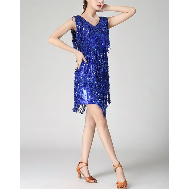 white christmas dresses One-Sleeve Beaded Crystalline Latin Dress Latin/Rhythm #L5059 Custom / #L5059-01