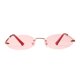 thumbnail image 1 of de sol sin marco unisex ovadas pequeñas Protección UV400 para conducir, rojo Zulema Gafas de sol ovales pequeñas unisex, 1 of 8