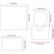 thumbnail image 5 of Juego de cortinas de ducha navideñas, 4 piezas con alfombrillas antideslizantes, tapa de inodoro y alfombrilla de baño, cortinas de ducha de Papá Noel, impermeables, decoración de baño, regalos, 5 of 5