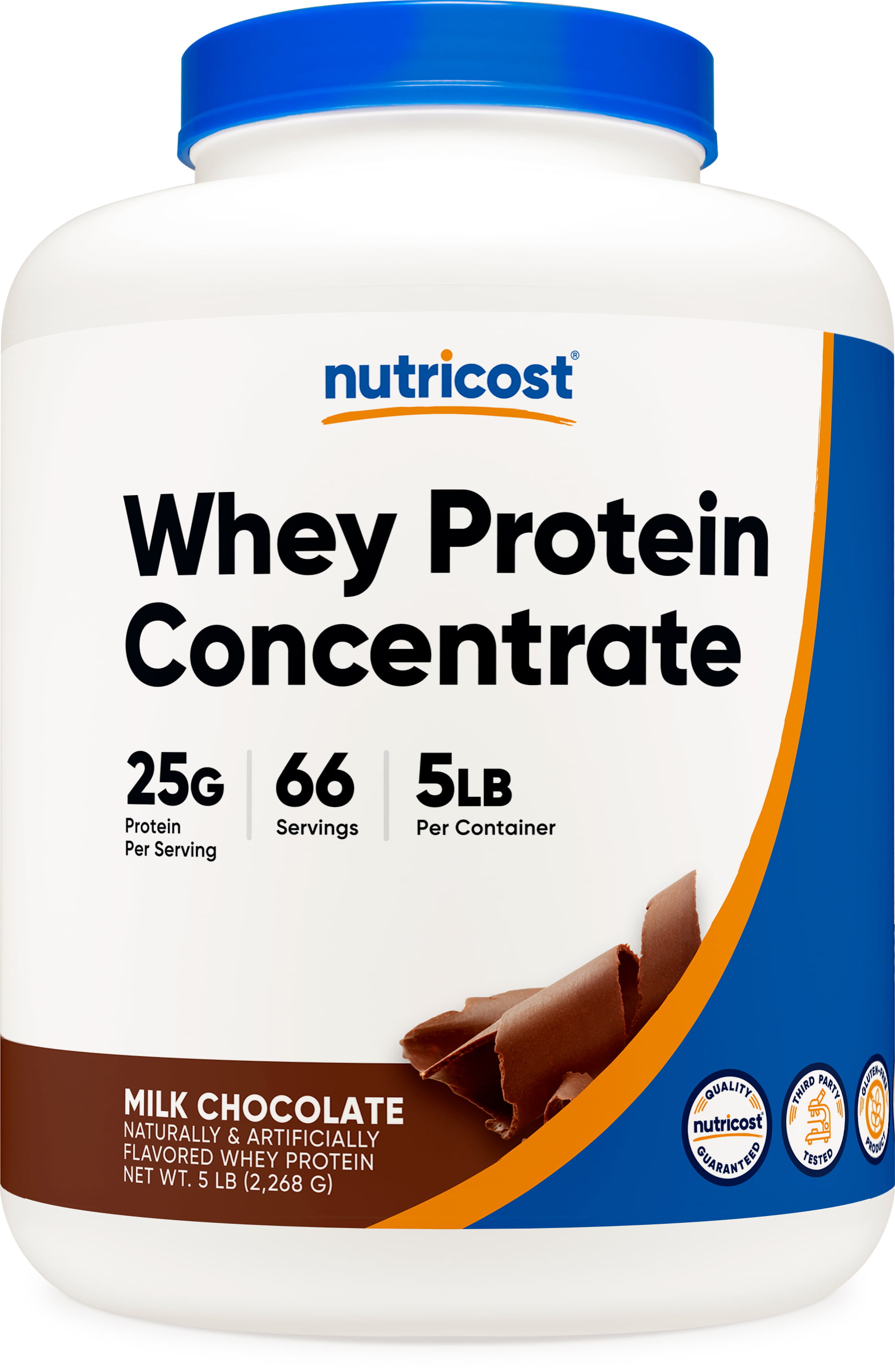 Nutricost Whey Protein Concentrate Powder (Chocolate) 5LBS, Supplement