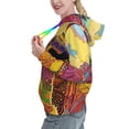 thumbnail image 2 of Lsque Beautiful African Woman Pattern Casual Women's Hoodie,Hooded Sweatshirt with Kangaroo Pocket,Pullover Hoodie with Eye-catching Drawstrings-X-Large, 2 of 7