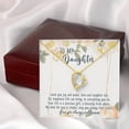 thumbnail image 3 of To My Beautiful Daughter, Straighten Your Crown Necklace, Mom Daughter Necklace, Daughter Birthday Gift, Daughter Graduation Gift - Forever Love Necklace - White Gold or Yellow Gold - Gift Box, 3 of 5