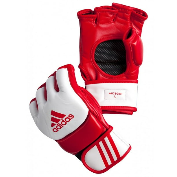 adidas MMA Leather Gloves, Red - Walmart.com