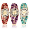 thumbnail image 2 of Women\‘s Flower Butterfly Dress Watch  Dial Rhinestone Bracelet Wristwatch, 2 of 10