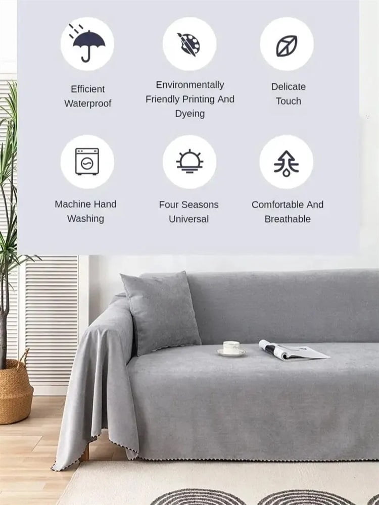 Waterproof Sofa Blanket Multipurpose Furniture Cover Durable Fabric Dust-proof Anti-scratch Home Living Room Decor