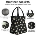 thumbnail image 3 of Pioneer Flower Floral Print Pattern Drawstring Lunch Bag Women - Drawstring Lunch Bag Insulated for Work Office - Stain-Resistant Large Lunchbags for Women with Multi-Pockets, 3 of 6