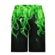 thumbnail image 3 of Pantalones Cortos de Cintura Elástica para Hombre con Bolsillos Pantalones Cortos de Longitud de Rodilla con Impresión de Llama, Pantalones de Playa Casuales con Cordón Elástico, 3 of 4