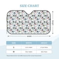 thumbnail image 3 of Bingfone Colorful Hat Snowman Car Windshield Sunshade,Sun Foldable Sun Shield Sun Visor for Car -, 3 of 8