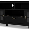 thumbnail image 5 of Artisan 72 inch Wide Solid Wood TV Stand in Black For TVs up to 80 inches, 5 of 15