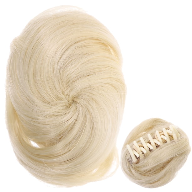 EeaseMX Cañador de cabello de moño falso Bun Claw Chignon Caballero de cabello rizado Buns Buns