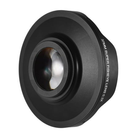 37MM 0.3X HD Ultra Wide Angle Fisheye Lens with Hood Replacement for Camcorders