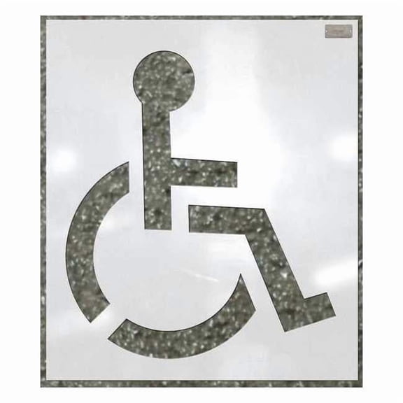 C.H. Hanson Stencil,Handicap Symbol,39 x 39 In. 70343