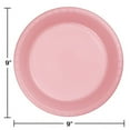 Touch of Color Plastic Dinner Plate, 9", Classic Pink, 20 Ct