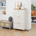 thumbnail image 2 of HOMCOM Armoire de Rangement pour Chaussures 12 Paires avec Tiroirs Basculants pour Entrée Blanc, 2 of 10