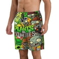 thumbnail image 2 of Plants Vs Zombies Men's Swim Trunks Quick Dry Board Shorts Bathing Suit Swimsuits Beach Shorts, 2 of 8