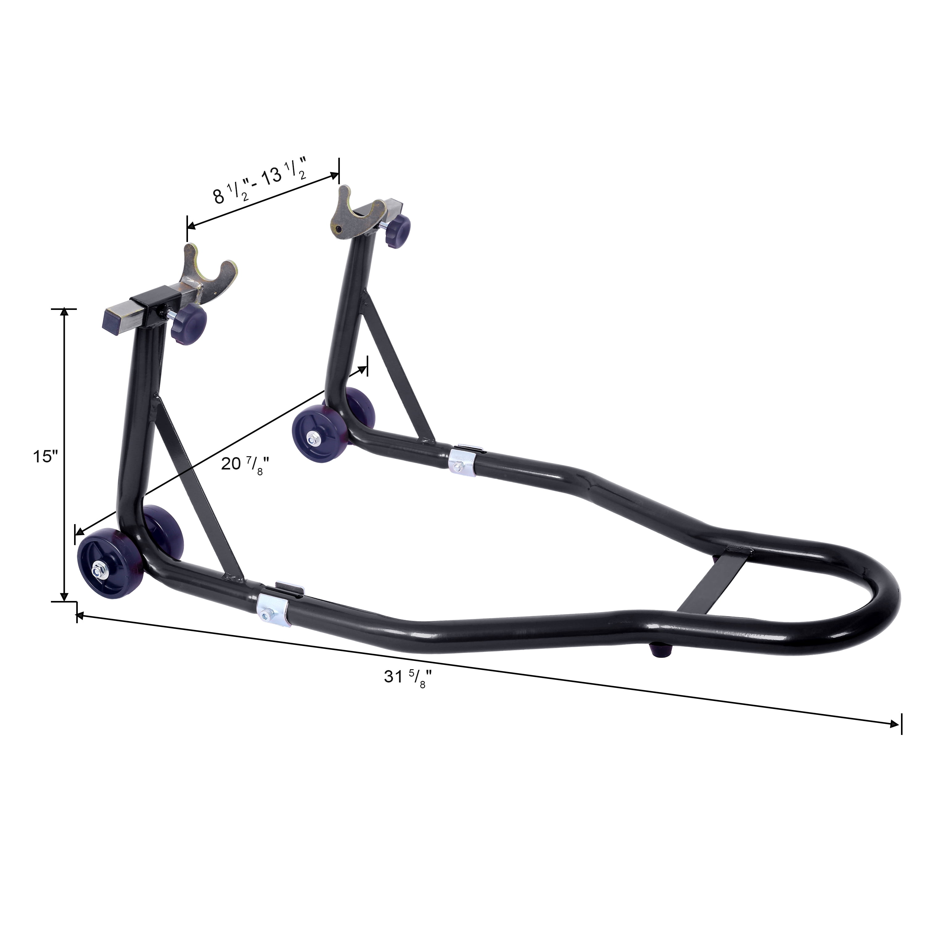 Motorcycle Stand 1000LB Sport Bike Front and Rear Wheel Lift Swingarm Paddock Stands Black U,