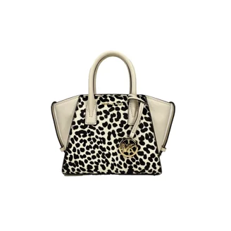 Michael Kors Sheila Medium Faux Saffiano Leather Satchel  Michael Kors Brown Fruit-Print Leather Satchel display picture 1