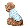 thumbnail image 4 of Bingfone Blue and White Squares Dog Clothes Hoodie, Pet Winter Coat,Puppy Sweatshirts for Small Dogs Boy Girl,Suitable for All Breeds-X-Large, 4 of 6