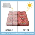thumbnail image 5 of Watercolor Rooster Artwork Meditation Seat - Extra-Thick Square Floor Pillow for Cross-Legged Sitting, 5 of 6