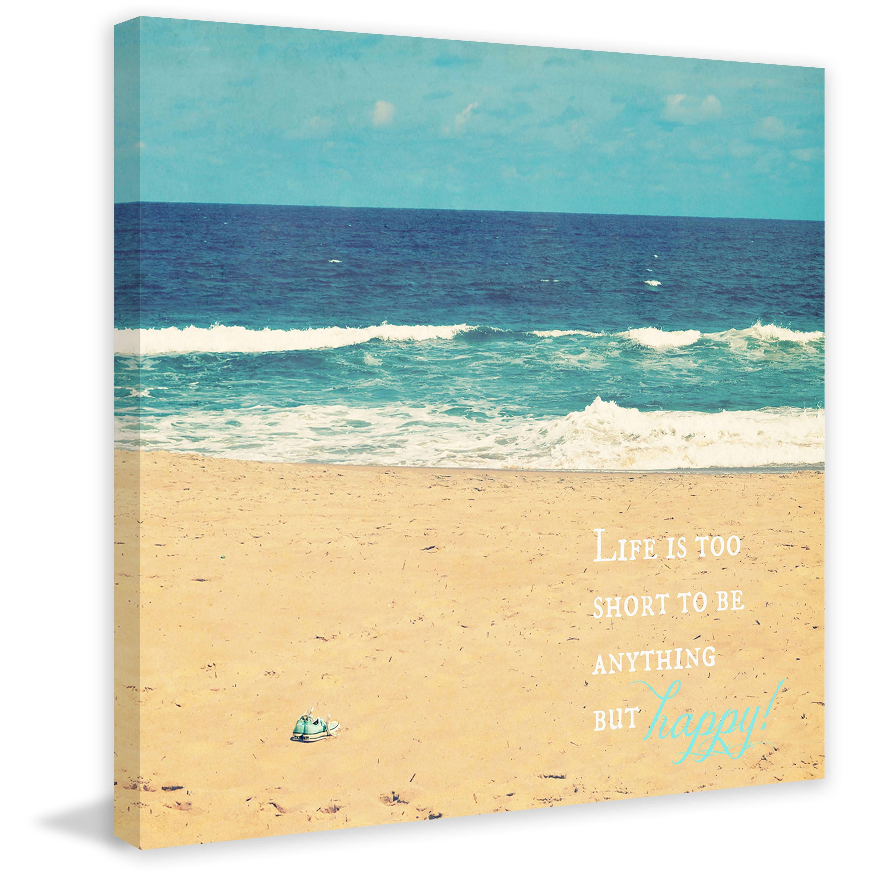 Marmont Hill "Life Is Too Short" by Robert Dickinson Painting Print on Canvas