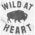 thumbnail image 2 of Wild At Heart Buffalo Inspirational Unisex Fleece Graphic Zip Up Hoodie Brisco Brands 3X, 2 of 5