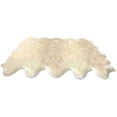 thumbnail image 5 of Soho Luxurious Faux Sheepskin Pelt Cream Shag Area Rug or Runner, 5 of 5