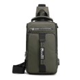 thumbnail image 1 of Sling Bag For Men Waterproof Shoulder Daypack Crossbody Backpack For Travel Hiking With Usb Charging Port, 1 of 5