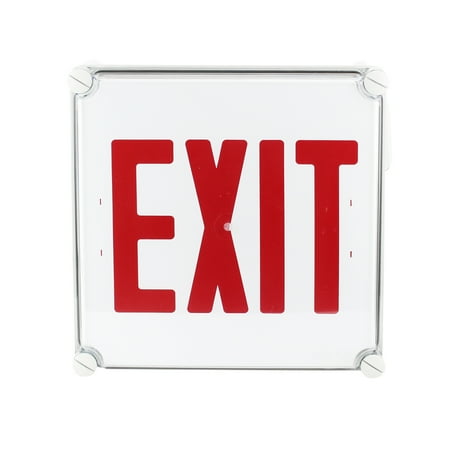 - Dual Lite N4Xer1-Ep Nema 4X Series Exit Sign Emergency Light 120V White
