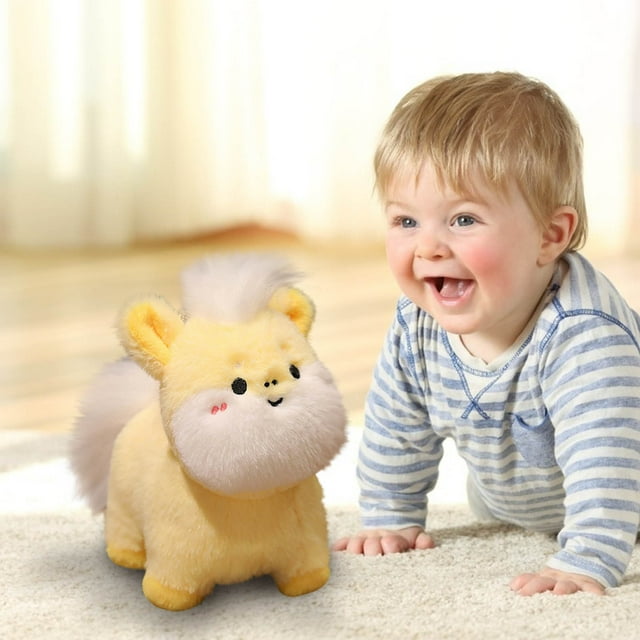 Danhjin Jouet en Peluche Cheval Poupée Canapé Placement Compagnon Poupée Cadeau de Vacances Jouets Poupée
