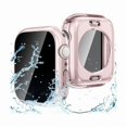 thumbnail image 1 of wonima02 Privacy Waterproof Case Compatible for Apple Watch Screen Protector 46mm 42mm 45mm 44mm 41mm 40mm Ultra 2 49mm SE Series 10 9 8 7 6 5 4, Anti Spy Face Cover Back Bumper for iWatch Accessories, 1 of 1
