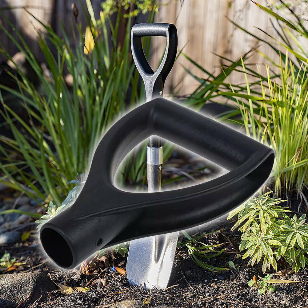 U type Black Plastic Snow Shovel Replacement D Grip Spade Top Handle Garden HI 