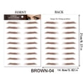 thumbnail image 3 of Xihbxyly Pegatinas para Cejas, Parches de Tatuajes Impermeables Simulados, Solución de Belleza Temporal Ecológica, Perfectas para Cejas Dispersas o Irregulares, Realzan Los Rasgos Faciales, Ideales p, 3 of 3