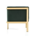 thumbnail image 3 of Manhattan Comfort Paramount Velvet Accent Armchair in Green/Polished Brass, 3 of 5