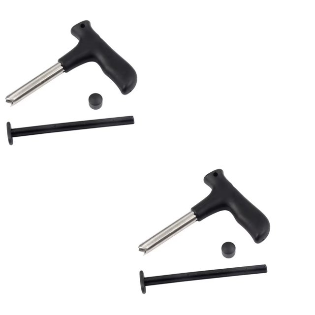 Punzón para abridor de coco de 2 piezas, herramienta de perforación para abridor de coco de acero inoxidable para cocina, kit de extracción de herramientas para quitar semillas de núcleo, para cereza, fresa, azufaifa y coco oso de fresa Electrónica