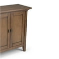 thumbnail image 4 of JERFIT 32" Solid Wood Low Storage Cabinet with 2 Doors & Adjustable Shelves, Dark Brown Transitional Style Accent Console for Living Room, Bedroom, Entryway, 4 of 7