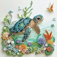thumbnail image 1 of 5D DIY Con Forma Especial Parcial Tortugas Marinas 30x30cm, 1 of 9