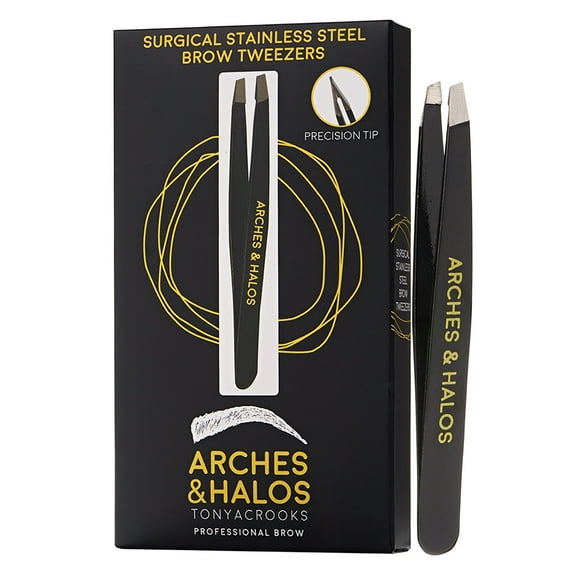 Pinzas para cejas quirúrgicas de acero inoxidable Arches & Halos 1 Pc
