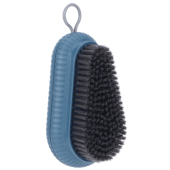 BIMZUC Soft Bristle Scrubbing Brush with Hanging Loop, Multi-Purpose Cleaning Brush for Laundry, Shoes, Bathtub, and Tile Surfaces, Blue
