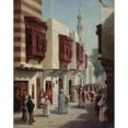 thumbnail image 3 of C. Bussilliet 12x14 Black Modern Framed Museum Art Print Titled - The Rue Du Cairo, at the 1889 Exhibition (1889), 3 of 5